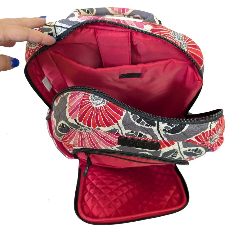 Vera Bradley Backpack Laptop Pocket Retired Cherry Blossom Quilted Floral